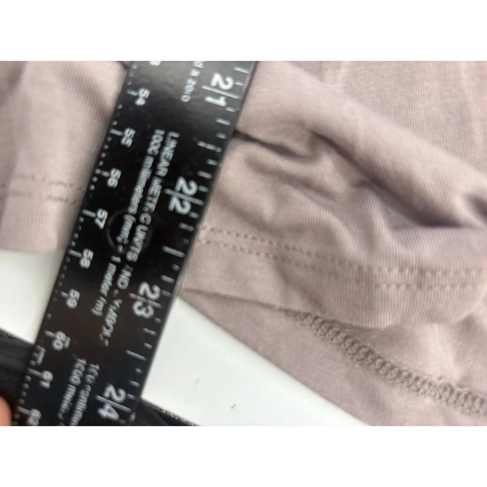 Lace Yoke Peplum Blouse - Dusty Mauve - Picture 5 of 6